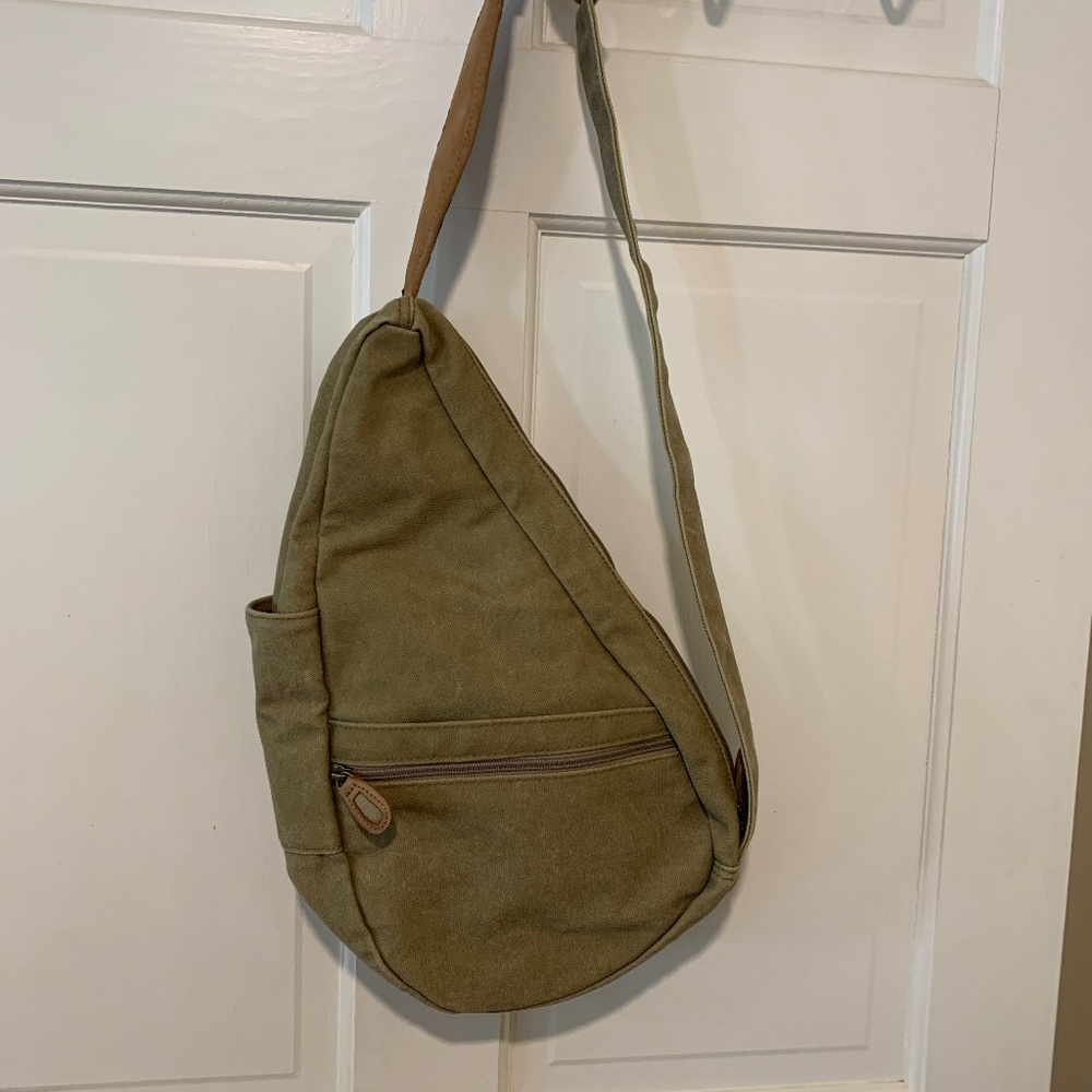 Ll Bean, Ameri Bag Canvas With Leather Accents - image 1